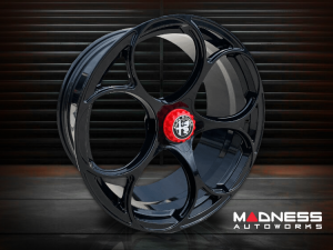 Alfa Romeo Giulia Custom Wheels - set of 4 - KuhlFX - Forged - GTAm Style - 19" - Gloss Black